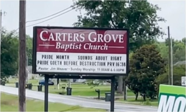 Alabama Church Sign Sparks Outrage, Critics Say It’s ‘Offensive’ See it below!!