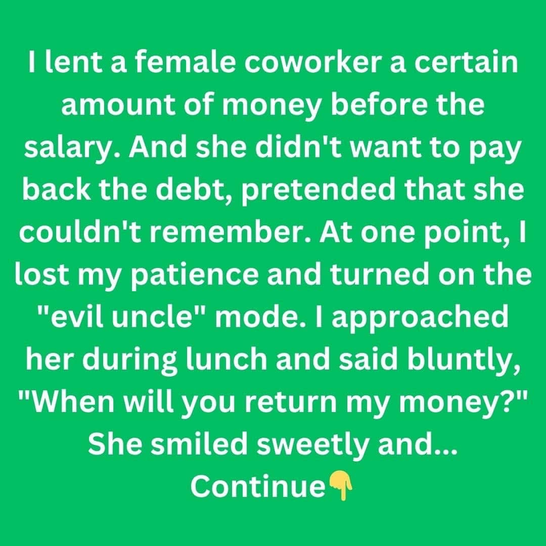 Confronting a Coworker Who Forgot Her Debt