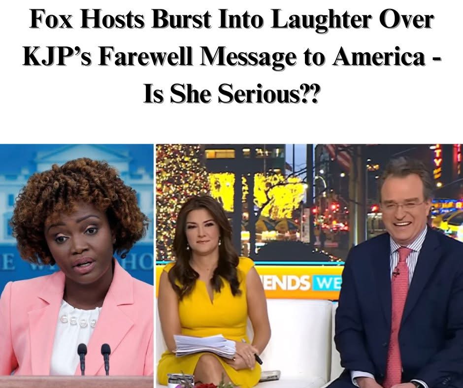 Fox Hosts Burst Into Laughter Over KJP’s Farewell