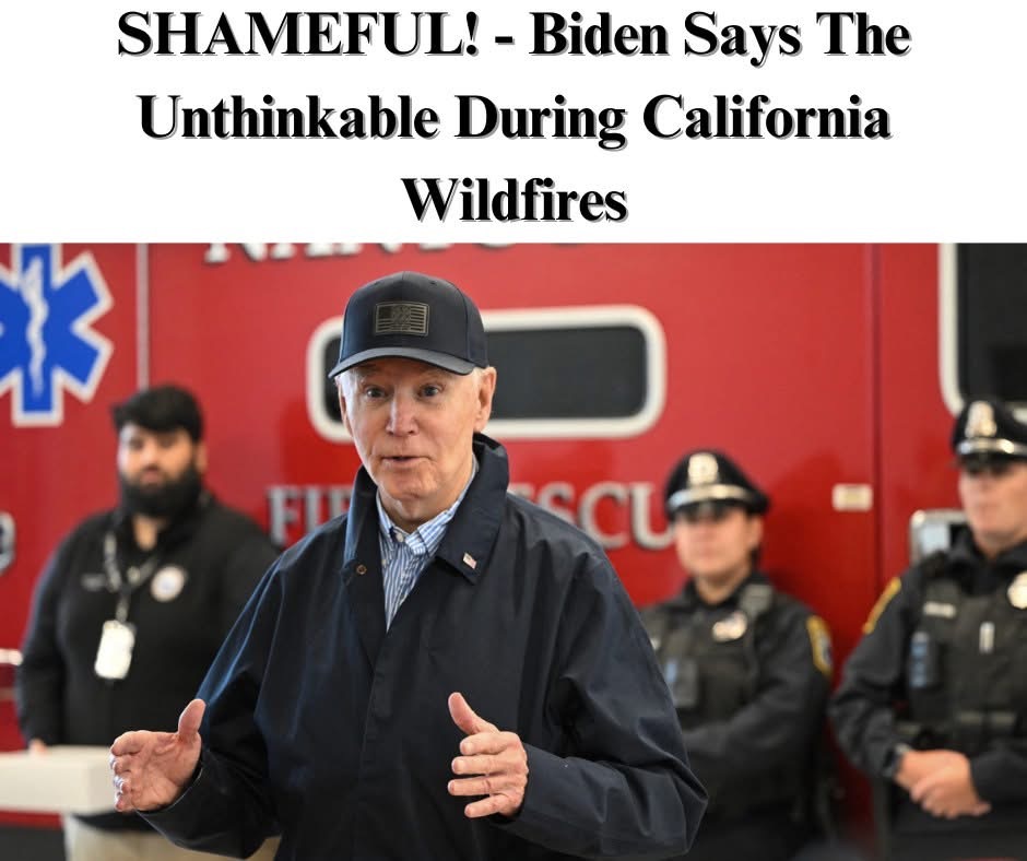 Biden Makes Awkward Announcement During Briefing On LA Wildfires