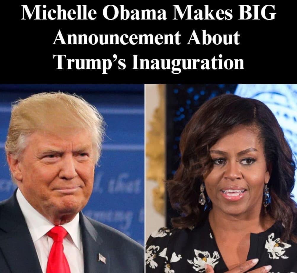 Michelle Obama Reveals If She Will Attend Trump’s Inauguration